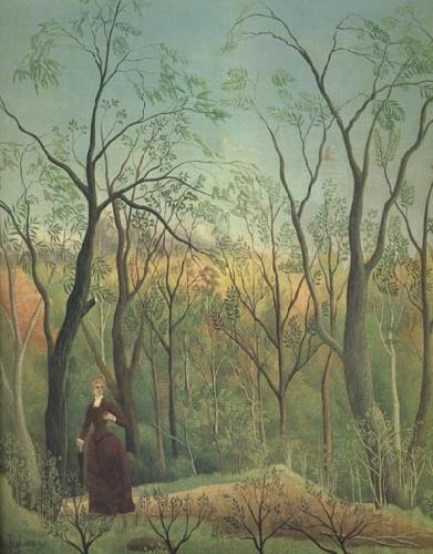 Henri Rousseau Promenade in the Forest of Saint-Germain Norge oil painting art